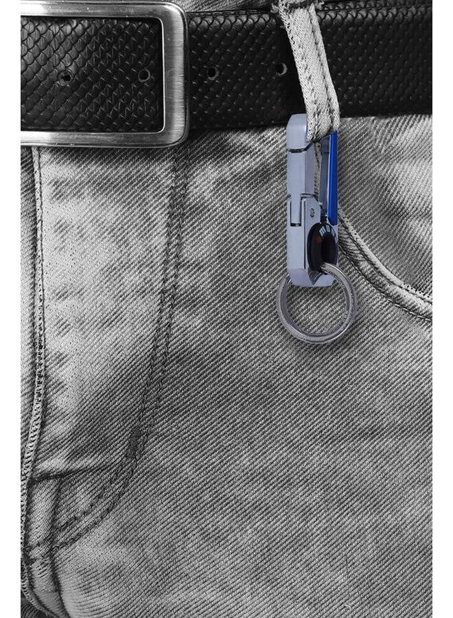Omuda Premium and Stylish Hook Locking Metal Key Chain for Men & Women & for Gift (M-3749 Blue) - Image 5