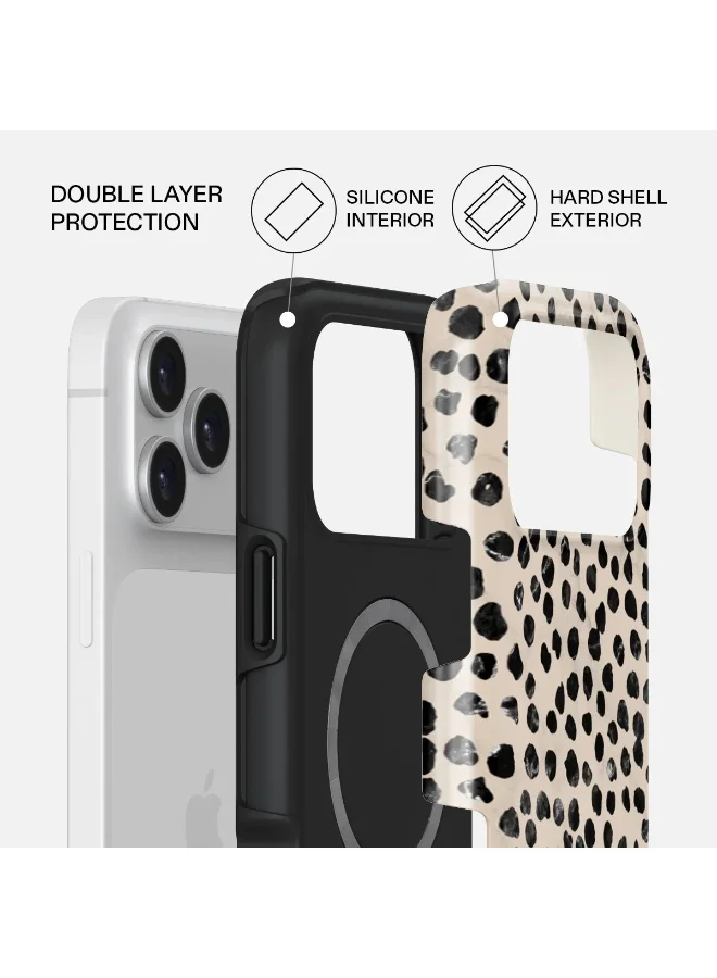 BURGA Burga iPhone 17 Pro Almond Latte Premium Case Compatible with Hybrid Dual-Layer Hard Shell + Silicone Protection - Scratch-Resistant Shockproof Mobile Cover