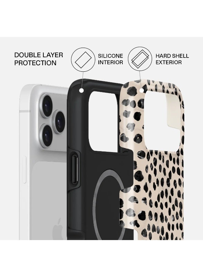 Burga iPhone 17 Pro Almond Latte Premium Case Compatible with Hybrid Dual-Layer Hard Shell + Silicone Protection - Scratch-Resistant Shockproof Mobile Cover - Image 2