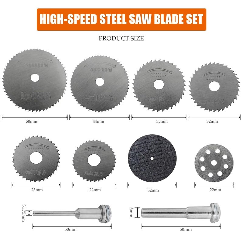 Dremel Rotary Tool Cutting Wheel Set 545 Diamond Discs for Wood Glass Plastic Metal - Image 4