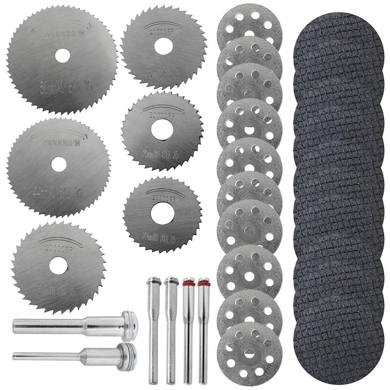 Dremel Rotary Tool Cutting Wheel Set 545 Diamond Discs for Wood Glass Plastic Metal - Image 1