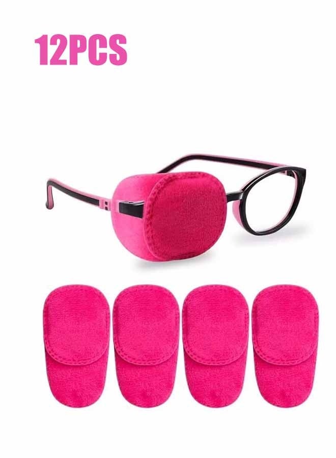 واي جيه 6 حزمة رقعات العين للأطفال الفتيات أولاد رقعة العين اليمنى واليسرى للنظارات رقعة العين الكسولة للأطفال الذين يعالجون العين الكسولة التغطية الكاملة بعد الجراحة (وردي) - Image 1