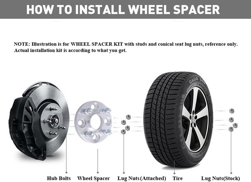 DCVAMOUS فواصل العجلات المركزية DCVAMOUS 4PC 4x100 بسماكة 15 مم مع مسامير 12x1.5 وفتحة مركزية 56.1 مم - Image 3