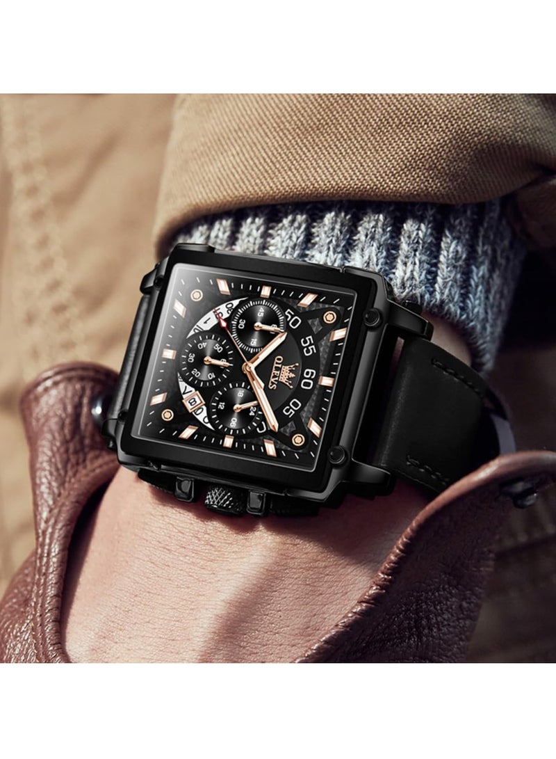 OLEVS Men's Fashion Stainless Steel Chronograph Waterproof Men's Watch 9919 - Image 3