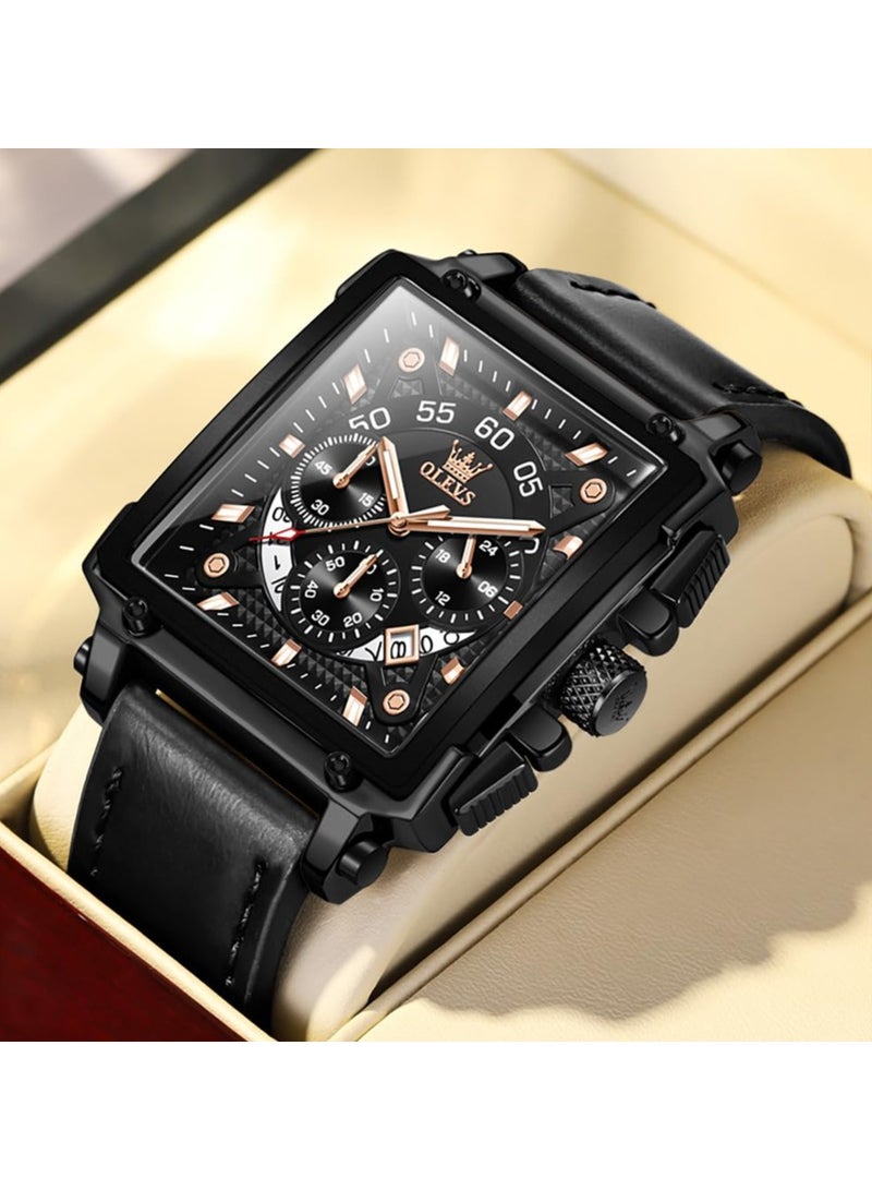 OLEVS Men's Fashion Stainless Steel Chronograph Waterproof Men's Watch 9919 - Image 4