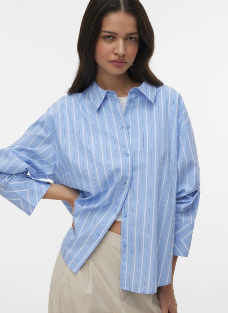 VERO MODA Striped Long Sleeve Shirt - Image 1