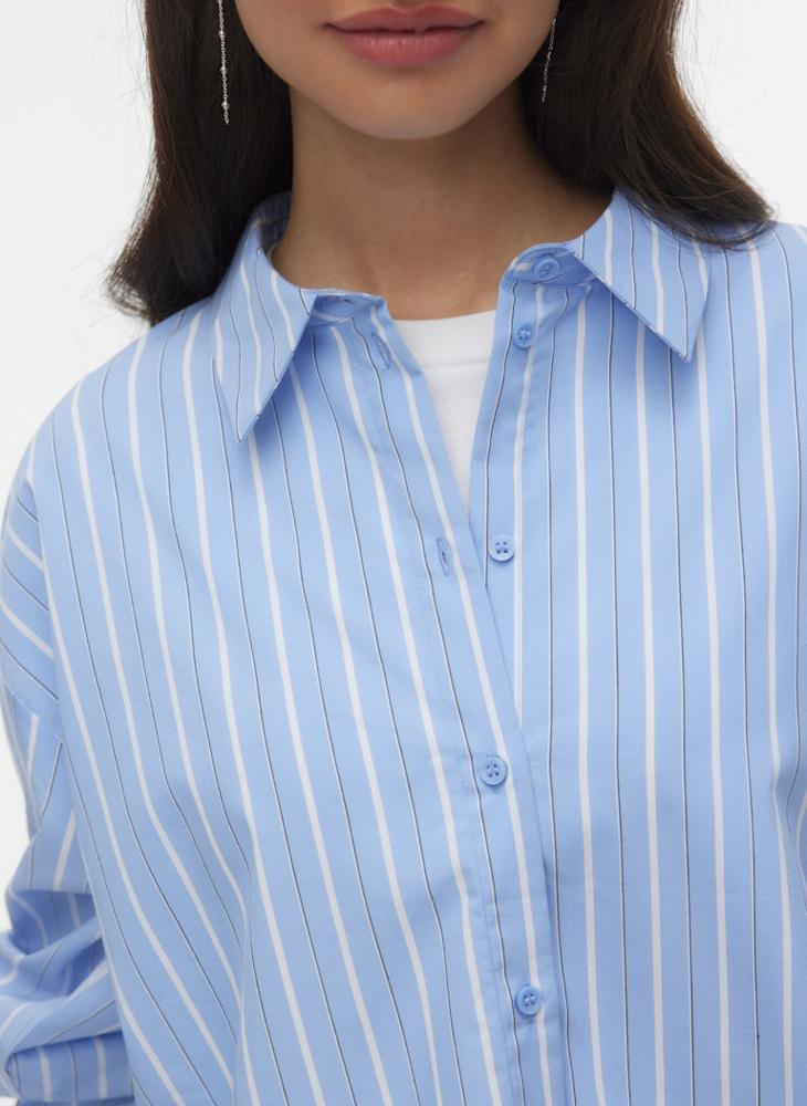 VERO MODA Striped Long Sleeve Shirt - Image 3