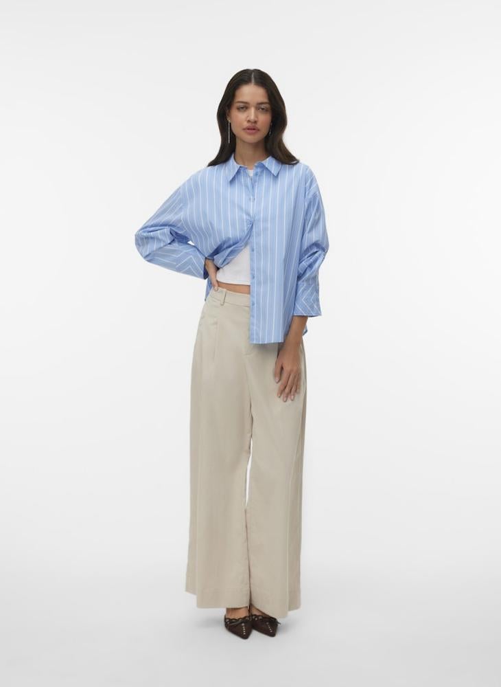 VERO MODA Striped Long Sleeve Shirt - Image 4