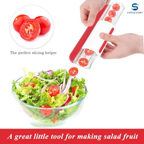 SHREESAMP Multi-Function Grape Cutter And Tomato Slicer For Kids – Compact Fruits And Vegetables Cutter, Half-Cutting Kitchen Tool, Perfect For Cake Decoration – Portable, Food-Grade, Efficient Slicer - Image 3