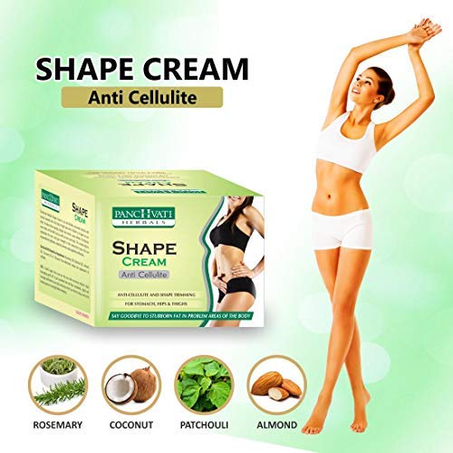 Panchvati Herbals Anti Cellulite Shape Cream Specially Meant For Stomach, Hips, Thighs & Arms Tightens And Tones Body Parts Cuts Stubborn Fat From Problem Areas 100 Gm Pack Of -2 - Image 4
