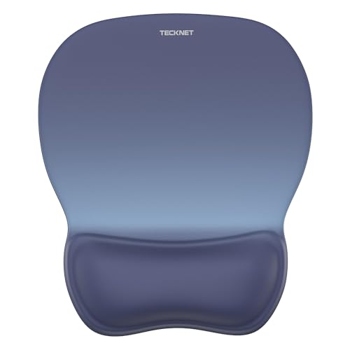 TECKNET Gel Mouse Pad with Wrist Rest Ergonomic Office Mousepad with Wrist Support NonSlip Smooth Surface Comfortable Desk Accessories Mat for Office Gaming and Study Gradient - Image 1