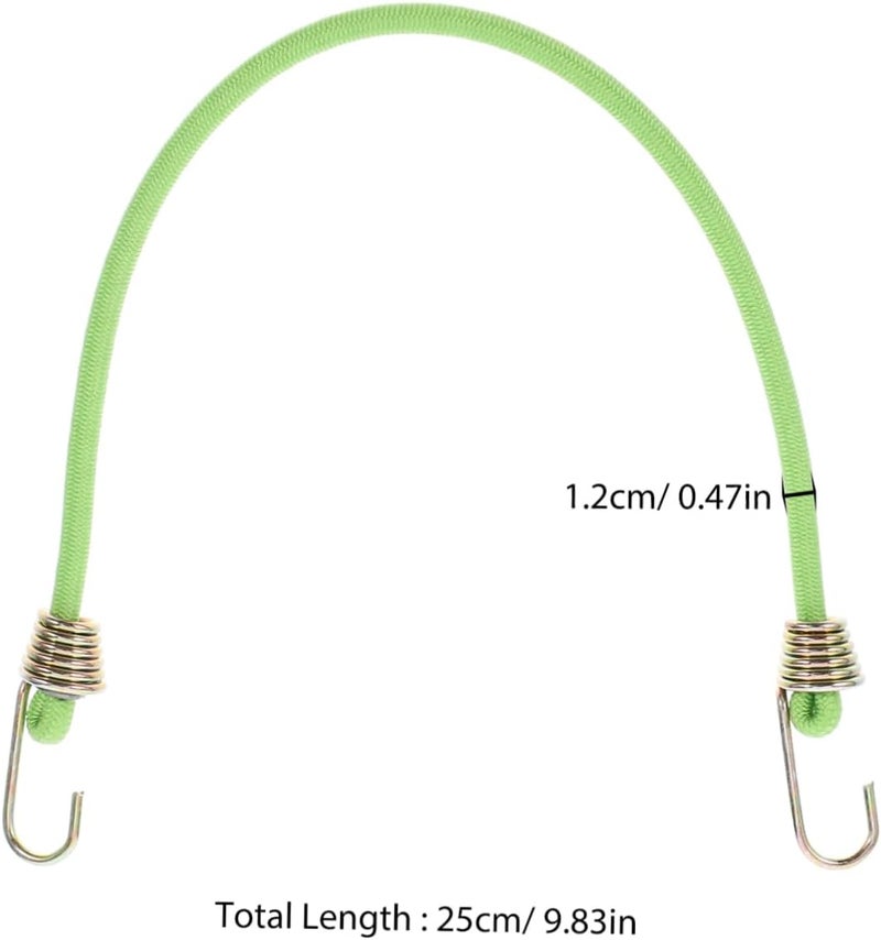 TEHAUX 15pcs Heavy Duty Bungee Cords with Hooks Multi-Functional Elastic Tent Straps for Luggage Camping and Cargo 4mm Sturdy Rubber Tie Down Straps - Image 2
