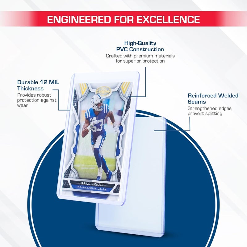 BCW 3x4 Topload Card Holder - Standard - 100ct | Rigid PVC Trading Card Protection for Baseball Cards, Football Cards, and Trading Cards Like PokÃ©mon and MTG | Holds Cards Up to 20pts - Image 3