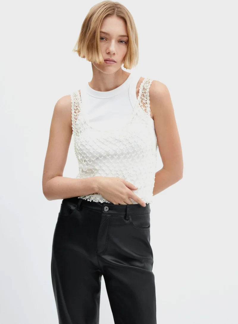 MANGO High Waist Pants