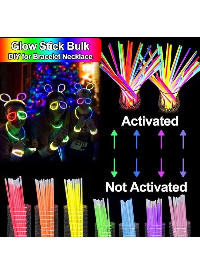 Camlinbo - 54 Pack July 4Th Glow Sticks Party Pack Supplies Glow In The Dark50 Glow Sticks Necklaces Bracelets Bulk 4 Led Light Up Flower Crowns Headpiece For Women Girls Wedding Birthday Carnival Party - Image 1