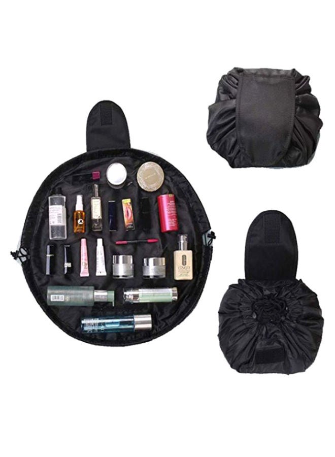 نيبمينينت حقيبة مستحضرات تجميل مزودة بسحّاب ورباط أسود - Image 2