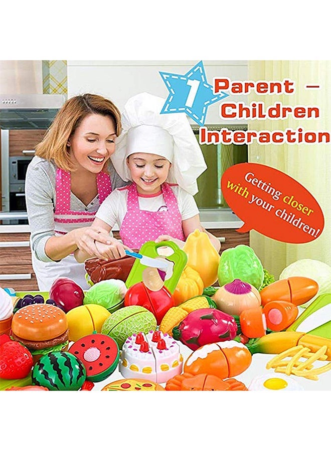 16-Piece Vegetables Fruit Kitchen Learning Toy Set cm - Image 5