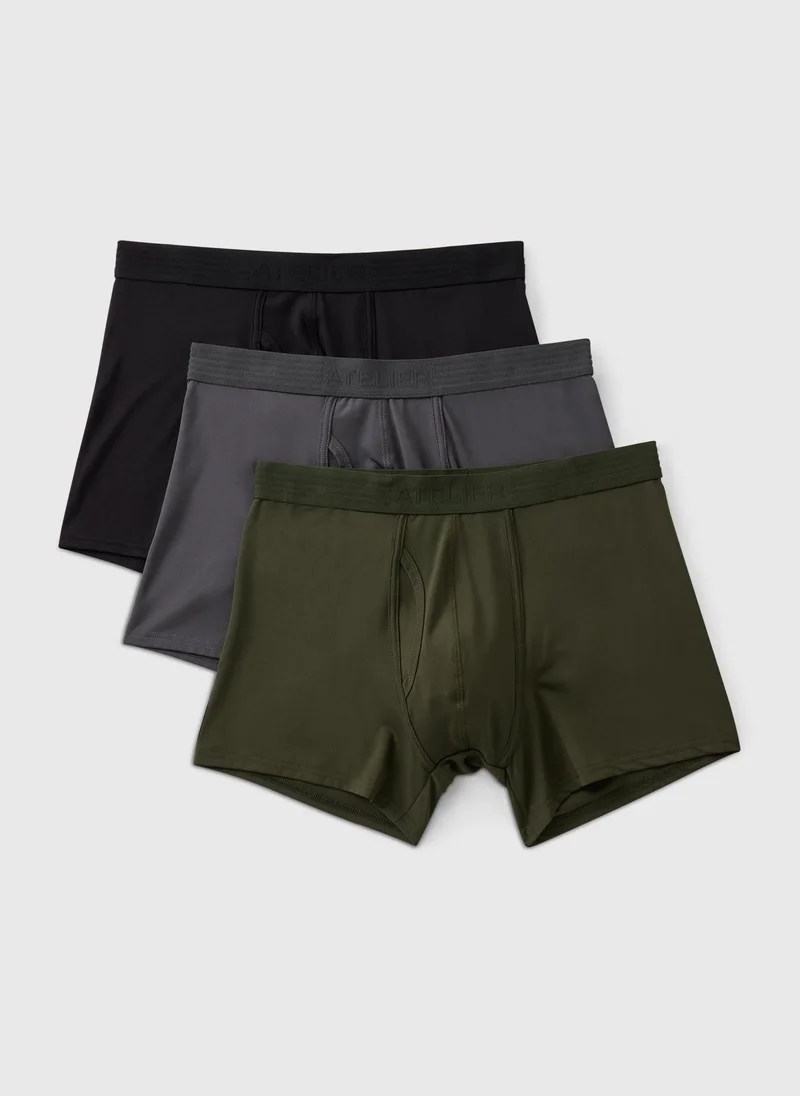 Matalan 3 Pack Multi Premium Keyhole Boxers