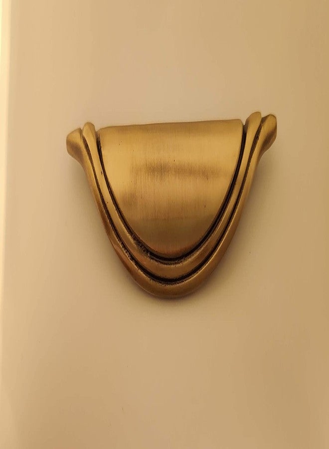 BRASS INDIA 100% Full Brass Antique Drawer/Cabinet Pull Handle with Premium Carving Design | Model No: 552 | Size: 5 inches | Material: Full Heavy Brass | Weight: 100 Grams p.p | (2) - Image 2