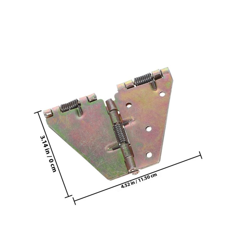 2Pcs Heavy Duty Butterfly Drop Leaf Support Hinges 180 Degree Folding Table Top Hinges with Cross Spring Latch - Image 3