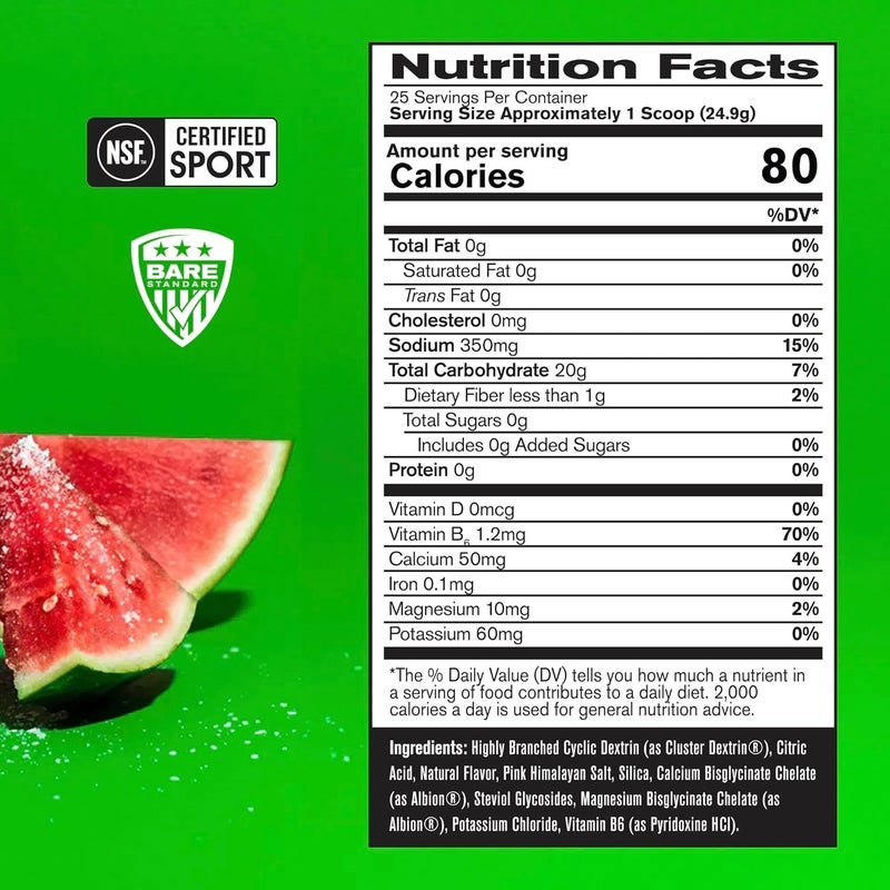 BARE PERFORMANCE NUTRITION BPN G1M Go One More Sport Endurance Training Fuel Superior Carbohydrate  Electrolytes Powder Formula Reduce Fatigue Salted Watermelon 25 Servings - Image 2