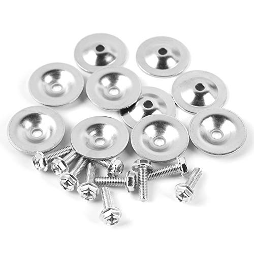 Xislet 20Pcs Set UTV Skid Plate Washers and Bolt Kits Compatible with Polaris General Ranger RZR 500 570 700 800 900 1000 Turbo Skid Plate Fastener Replace 7556065 7518529 - Image 1