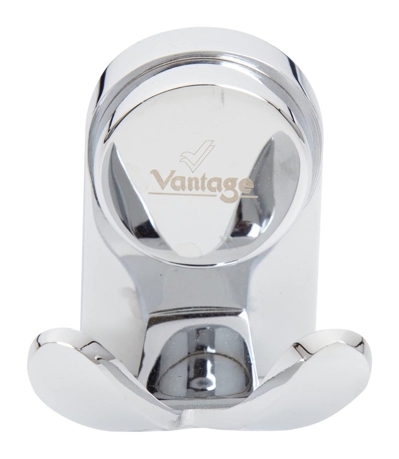 Vantage خطاف رداء من النحاس 100% Vantage VCN-3014 للباب، الجدار، خزانة الملابس بتشطيب كروم 2 نقاط ملحق منزلي مثالي مع تصميم أنيق وبناء قوي - Image 1
