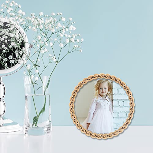 Lawrence Frames Rope Design Metal Frame, 4x4 Round, Gold - Image 4