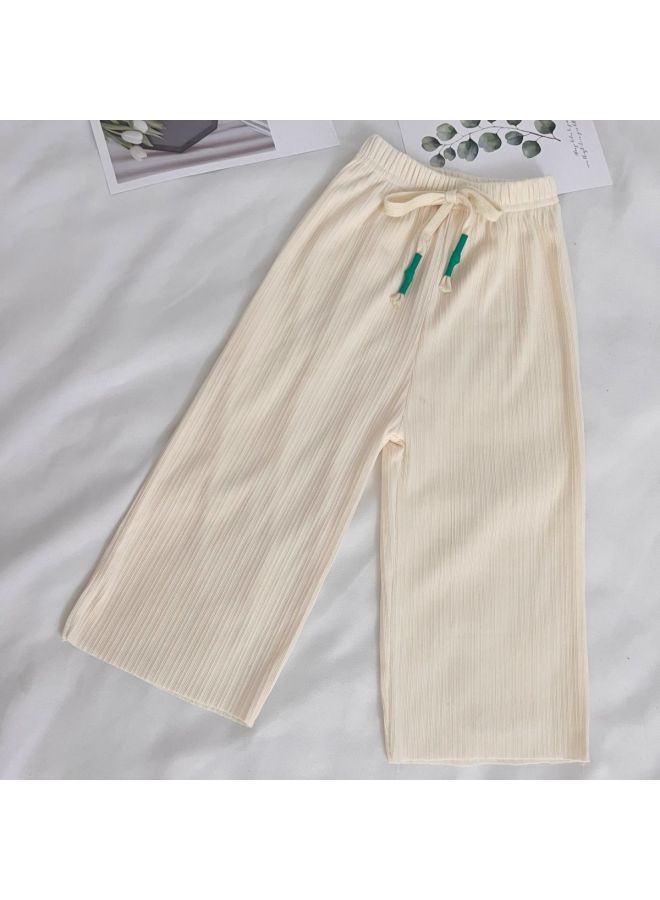 Girls' Wide-leg Pants Summer New Children's Draping Ice Silk Straight Pants Loose Pants Fashion