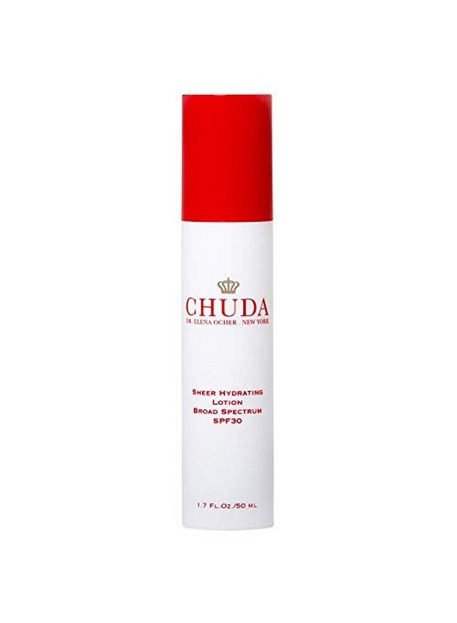 CHUDA Sheer Hydrating Lotion Broad Spectrum Spf 30 Sunscreen Face Moisturizer Cream Vitaminrich Daily Moisturizer Spf Sheer And Invisible Cover Ideal For Dry Sensitive Skin 50Ml - Image 1