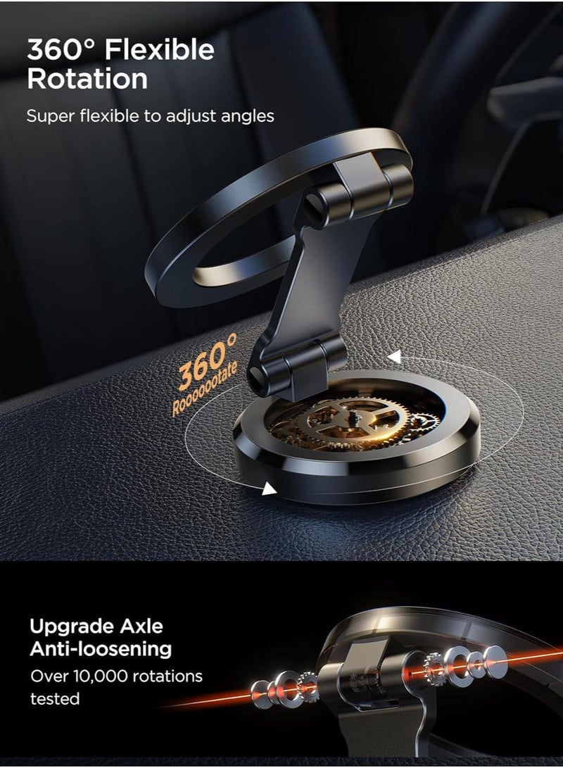 General Magsafe Car Mount, 360° Rotation All-Metal Magnetic Phone Holder for Car, Strong Magnets iPhone Car Holder Hands Free Phone Mount for Car Dash Fit for iPhone  - Image 2