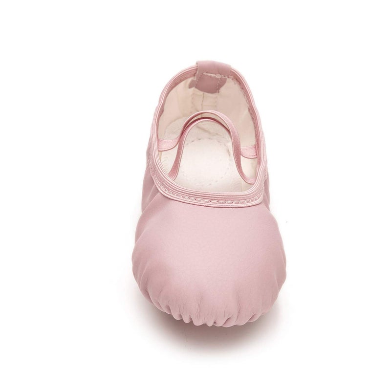 RoseMoli Ballet Shoes for Girls/Toddlers/Kids/Women, Leather Yoga Shoes/Ballet Slippers for Dancing 1.5 Little Kid Pink - Image 3