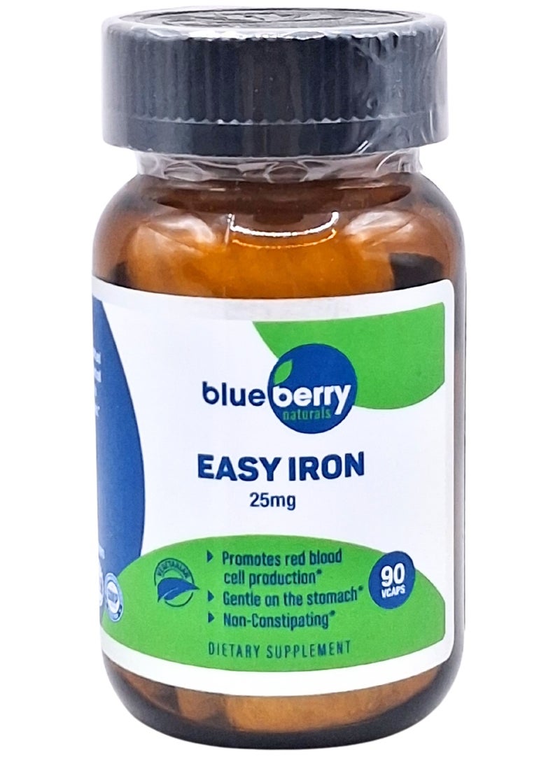 Blueberry Naturals Easy Iron 25 Mg Vegetarian Capsules 90s