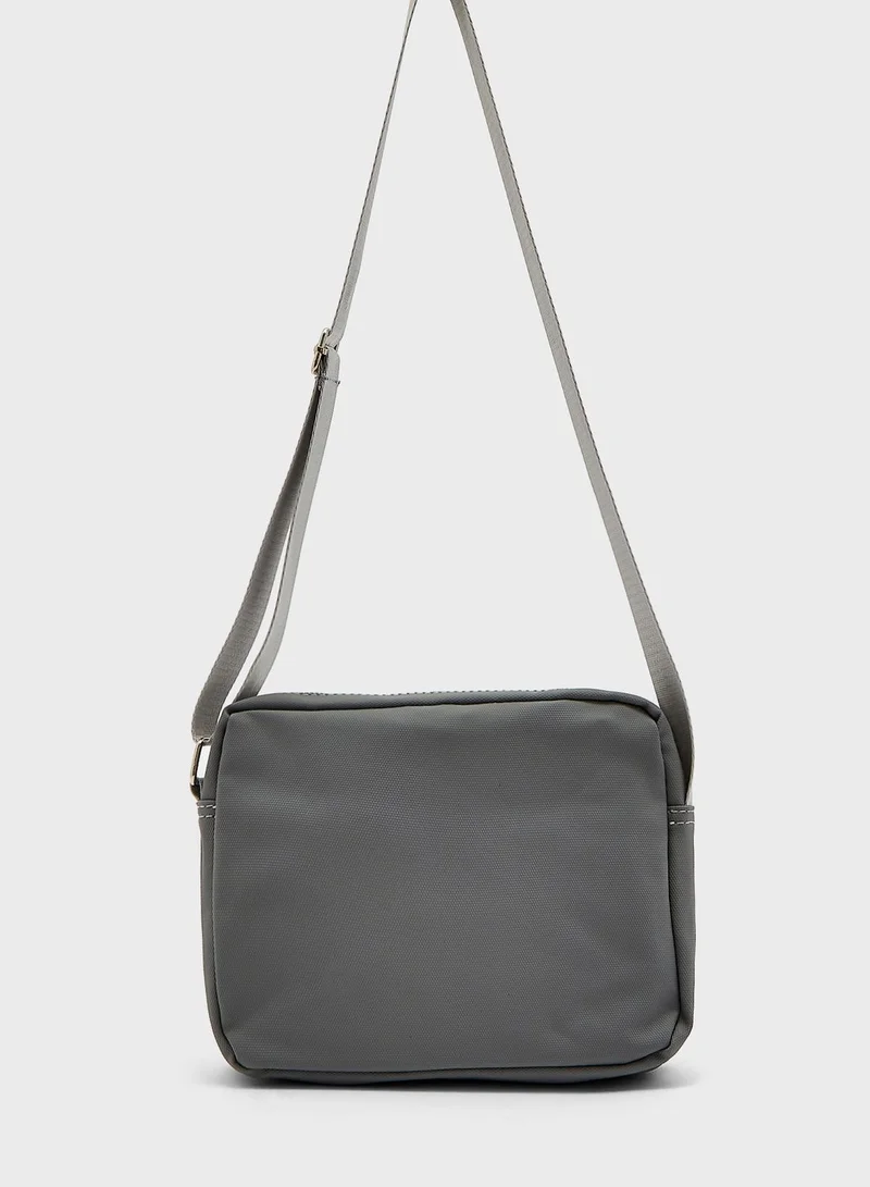 Robert Wood Webbing Detail Messenger Bag