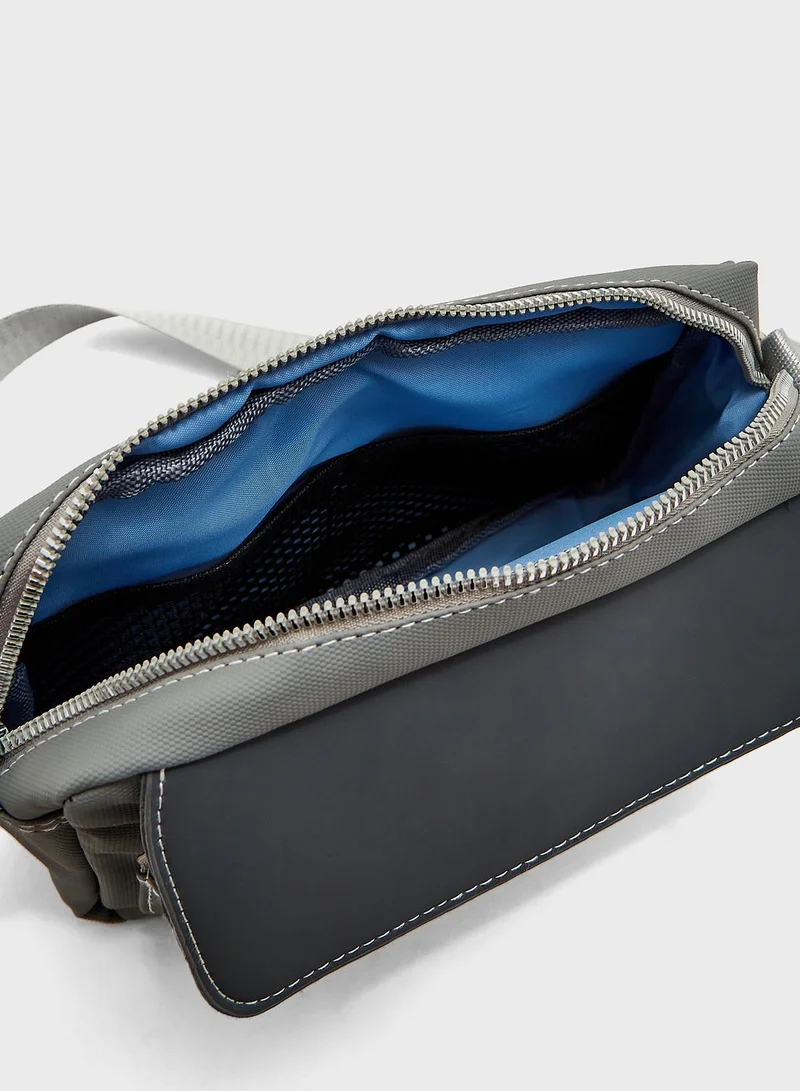 Robert Wood Webbing Detail Messenger Bag