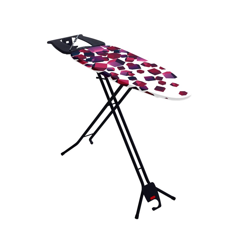 Mabel Home Mabel Home Ironing Board Made in Europe Adjustable Height Deluxe 4Leg  Extra Cover Easy Storage 3 Different Model  Sizes Space Saver 36 x 13 