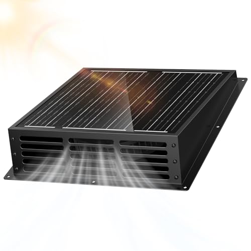 Chtoocy 25W Solar Fan for Chicken Coop 430CFM Solar Exhaust Fan with IP67 Waterproof Solar PanelNo Wiring Required Easy Install Greenhouse Fan for Shed AtticBarn Dog House - Image 1