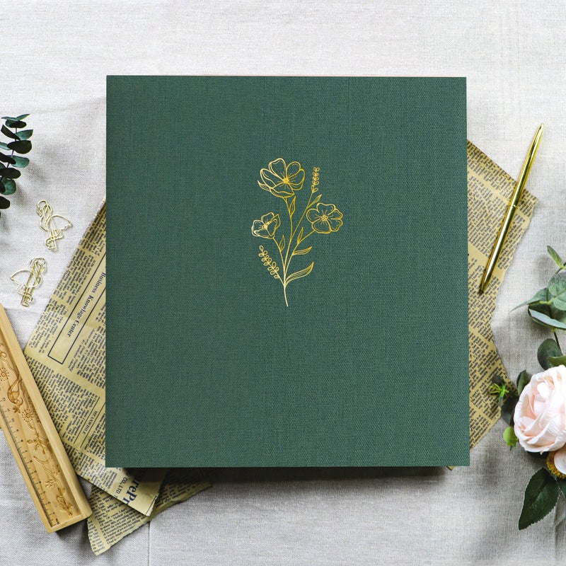 Holoary Photo Album 4x6 600 Photos 5 Pictures Per Page, 4â€x6â€ Picture Album, Linen Fabric Cover Big Picture Book for Photos, 4x6 Photo Albums for Family Weddings Travel Memories(Dark Green) - Image 5