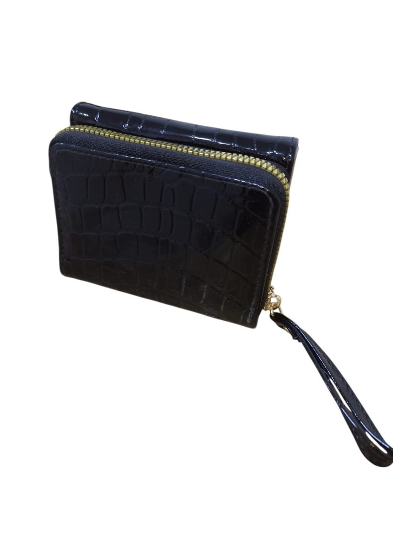 Women's Small Wallet with Zipper – Stylish Cash & Card Holder with Multiple Card Slots for Daily Use - Image 1