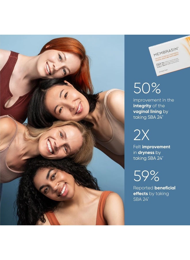 MEMBRASIN Membracin Feminine Moisturizer for Dryness, 60 Vital Pearls - Image 3