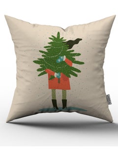 Cango Home Double Sided Printed Christmas Throw Pillow Case CGH217-CT 