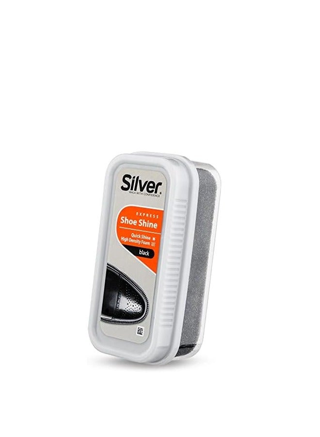 Silver Express Instant Shine Shoe Sponge Black - Image 2