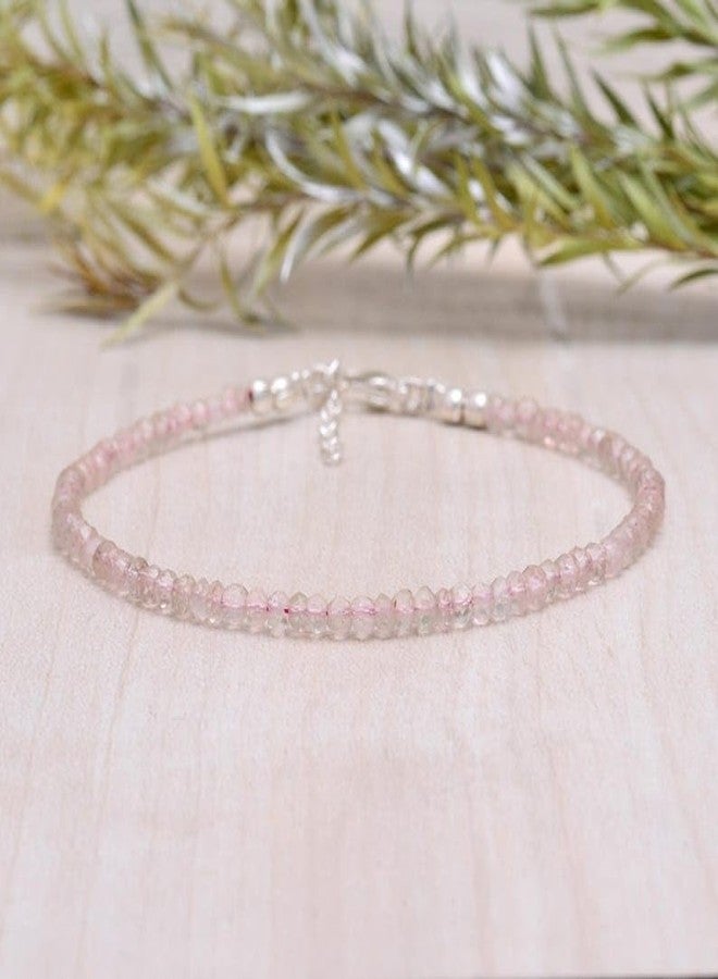 YiCan 1 - Pair Anklet Combo for Women - Trendy Dhan Yog, Rose Quartz, Evil Eye, triple protection Payal Set | Stylish Dailywear & Ethnic Anklets | Traditional Foot Jewelry for Girls & Ladies Anklet for Women, Single | Gifts for Women & Girls (Rose Quartz) - Image 2