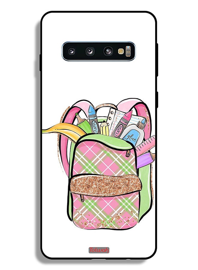 Tolwak Samsung Galaxy S10 Plus Protective Case Cover Unicorn Girl Bag - Image 2