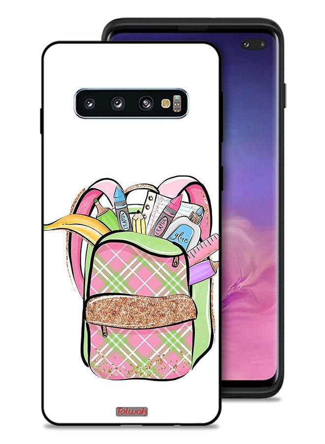 Tolwak Samsung Galaxy S10 Plus Protective Case Cover Unicorn Girl Bag - Image 1