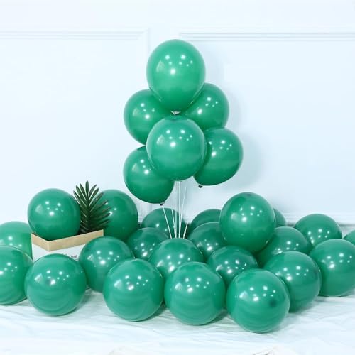 GIHOO Green and Gold Balloons Arch Garland Kit 129pcs Dark Emerald Green Sage Green Metallic Gold Balloon for Birthday Wedding Christmas New Year Eve Party Decorations - Image 4