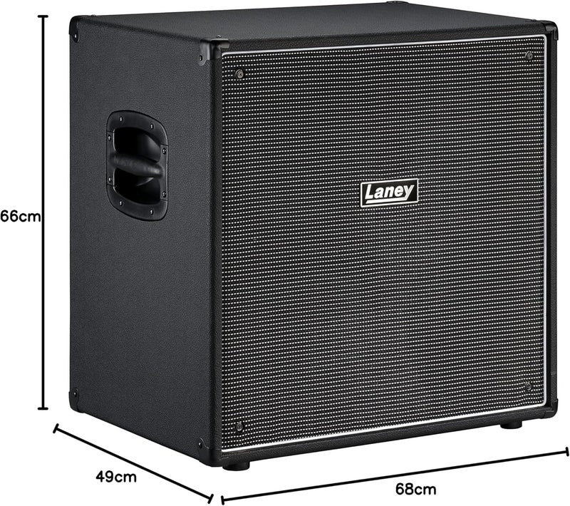 Laney Digbeth DBC410-4 Compact Bass Cabinet with 4 x 10 Inch HH Blue Label Woofers and Horn, 4 Ohm, Black - Image 5