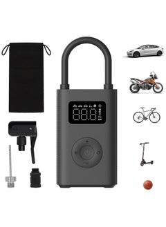 Xiaomi Xiaomi Portable Electric Air Compressor 2 Cordless  Rechargable Air Compressor With Digital Display,Six Preset Inflation Modes & Long Battery - Black  - Image 1