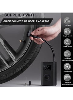 Xiaomi Xiaomi Portable Electric Air Compressor 2 Cordless  Rechargable Air Compressor With Digital Display,Six Preset Inflation Modes & Long Battery - Black  - Image 2