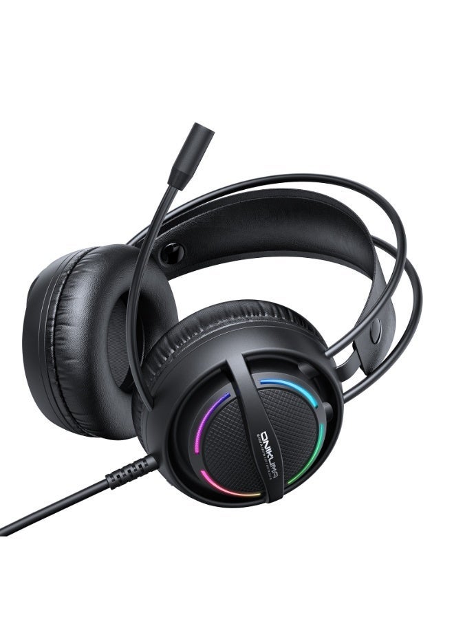 ONIKUMA X88 Head-mounted RGB Light E-Sports Gaming Headset, Cable Length: 2.2m(Black) - Image 5